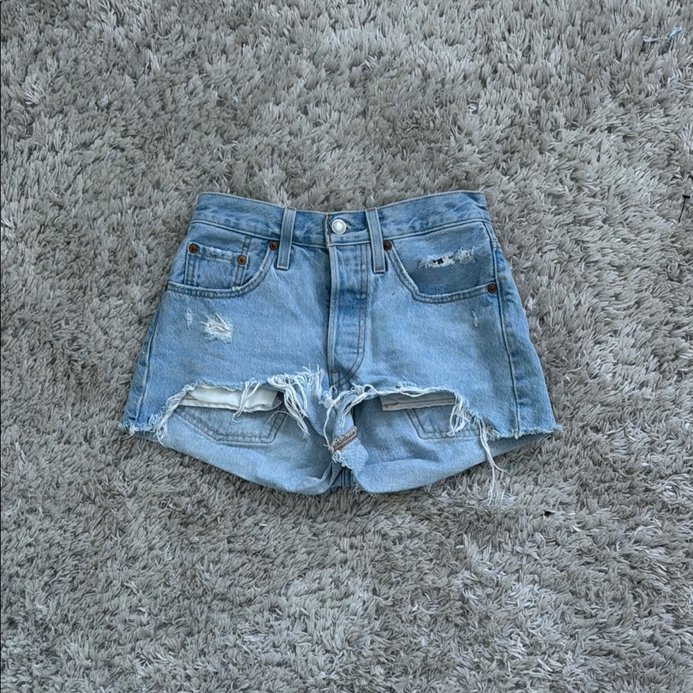 Distressed Denim Women Shorts